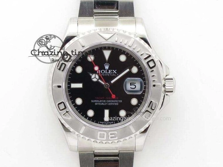 Black RG A3165 Dial Leather Date On Stick Best Edition Strap VF Cellini Markers Black 0708